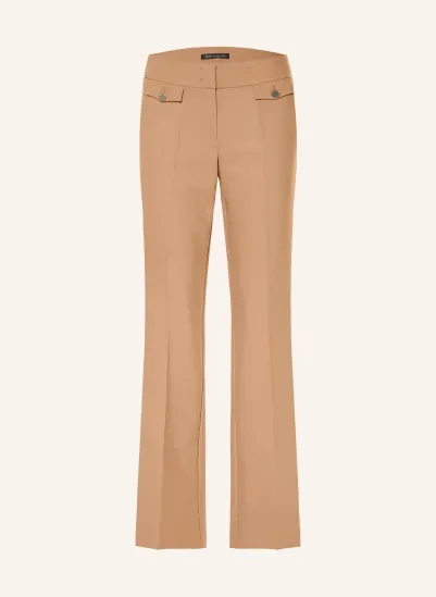 Betty Barclay Hose CAMEL / SILBER