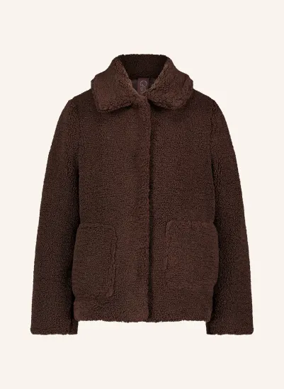 CARTOON Teddyfell-Jacke DUNKELBRAUN