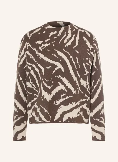 COMMA Pullover DUNKELBRAUN / HELLBRAUN