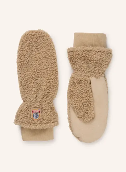PARAJUMPERS ILOVA Mittens Made of Teddy Fur