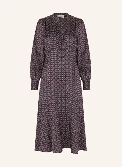 dea kudibal Kleid RUDY mit Seide DUNKELBLAU / ROSÉ / DUNKELROT