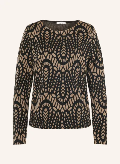 ZAÍDA Pullover BEIGE / SCHWARZ