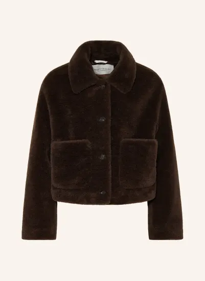 Marc O'Polo Kunstfell-Jacke DUNKELBRAUN