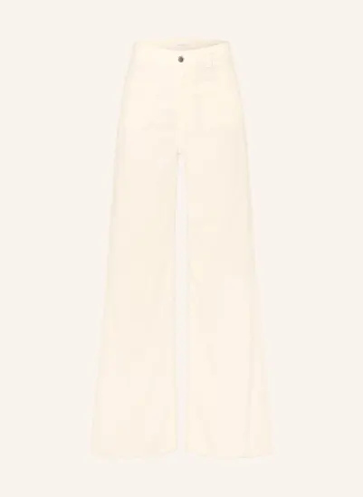 Rich & Royal Marlenehose aus Cord ECRU