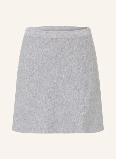 Rich & Royal Strickrock mit Cashmere HELLGRAU
