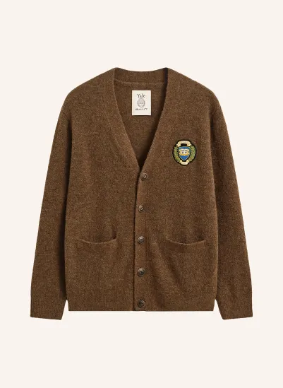 GANT Strickjacke mit Alpaka BRAUN / GRÜN / BLAU