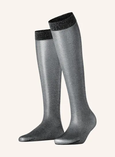 FALKE Fein-Kniestrümpfe GLITTER KH mit Glitzergarn