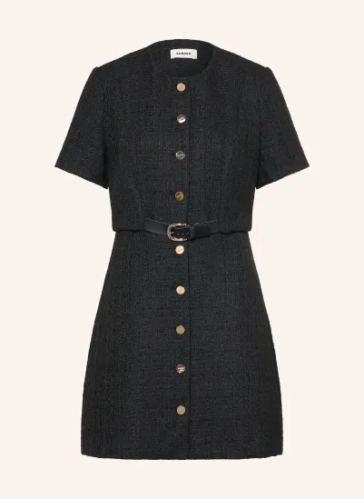 SANDRO Tweed-Kleid