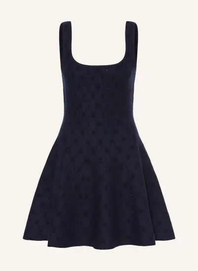 maje Strickkleid mit Schmucksteinen