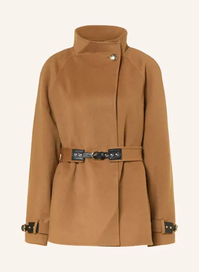 maje Wollmantel CAMEL