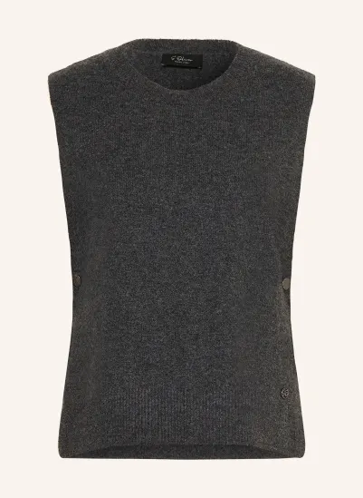 s.Oliver BLACK LABEL Pullunder DUNKELGRAU