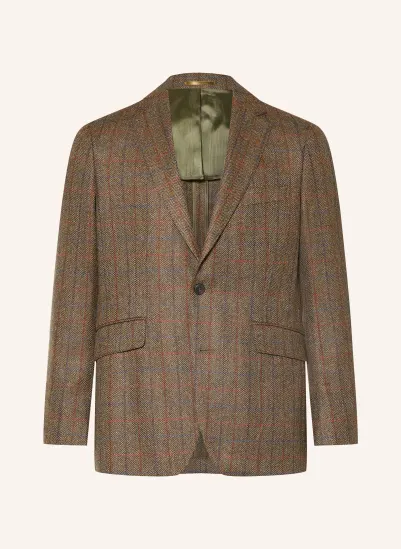 HACKETT LONDON Sakko TATTERSALL Extra Slim Fit DUNKELGRÜN / DUNKELROT / DUNKELBLAU