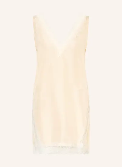 MARELLA Blusentop MLSCOSTONE aus Seide mit Spitze CREME / WEISS