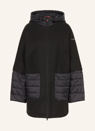 FRIEDA & FREDDIES Jacke BELINDA im Materialmix SCHWARZ