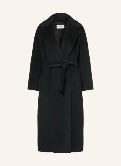 WEEKEND Max Mara Mantel TEMPERA im Materialmix SCHWARZ