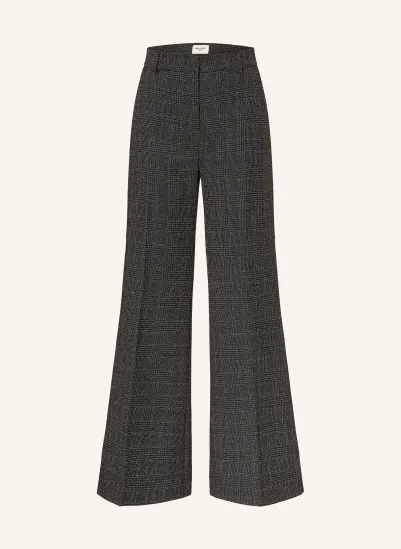 WEEKEND Max Mara Marlenehose PACCA DUNKELGRAU / DUNKELGELB / WEISS