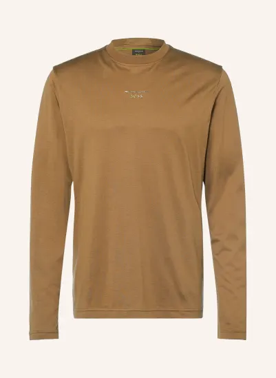 BOSS Longsleeve ICONS BRAUN / GOLD