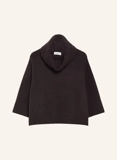 COMMA Rollkragenpullover DUNKELLILA