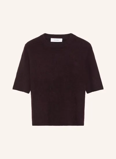 COMMA Strickshirt DUNKELLILA
