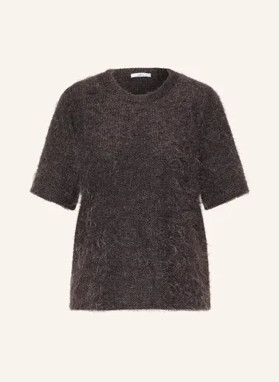 ZAÍDA Strickshirt DUNKELBRAUN