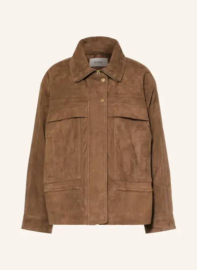 ba&sh Lederjacke KASSIA DUNKELBRAUN