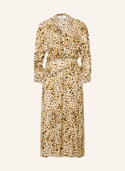 ba&sh Wickelkleid HAMY BEIGE / DUNKELBRAUN