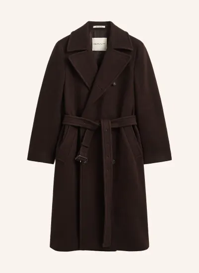 GANT Wollmantel DUNKELBRAUN
