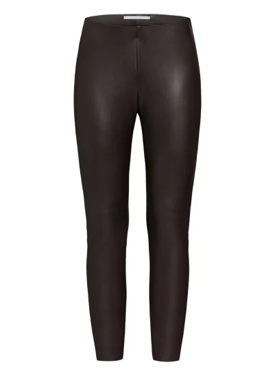 RAFFAELLO ROSSI Leggings RESA in Lederoptik DUNKELBRAUN