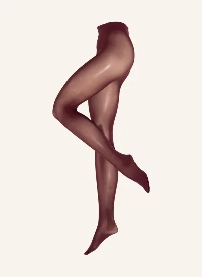 FALKE Feinstrumpfhose PURE MATT DUNKELLILA