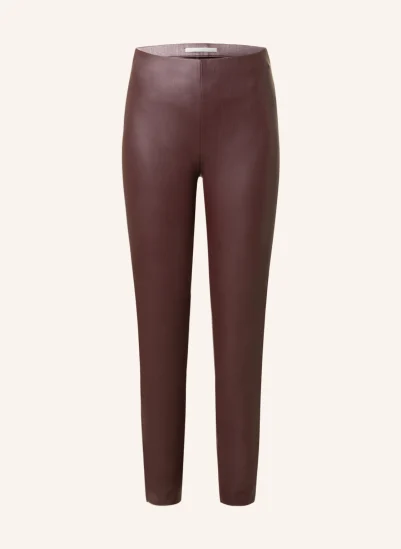 RAFFAELLO ROSSI Leggings RESA in Lederoptik DUNKELROT