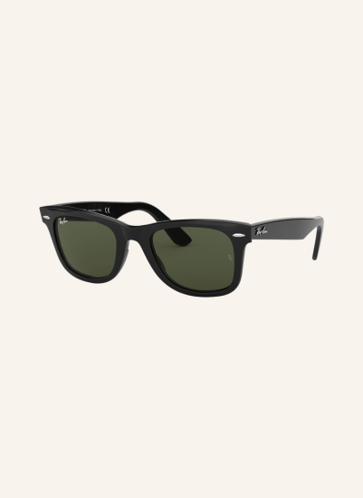 Ray-Ban Sonnenbrille RB2140 WAYFARER 901 - SCHWARZ/ DUNKELGRÜN
