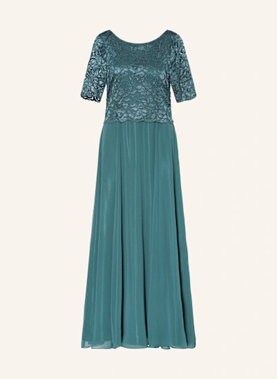 Vera Mont Abendkleid mit Spitze DUNKELGRÜN