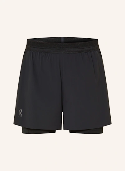 On 2-in-1-Laufshorts 3" PERFORMANCE SCHWARZ