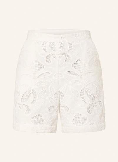 MRS & HUGS Shorts aus Lochspitze WEISS