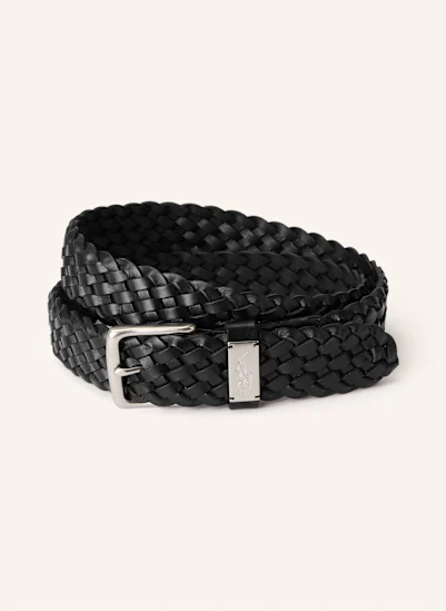 POLO RALPH LAUREN Flechtgürtel SCHWARZ