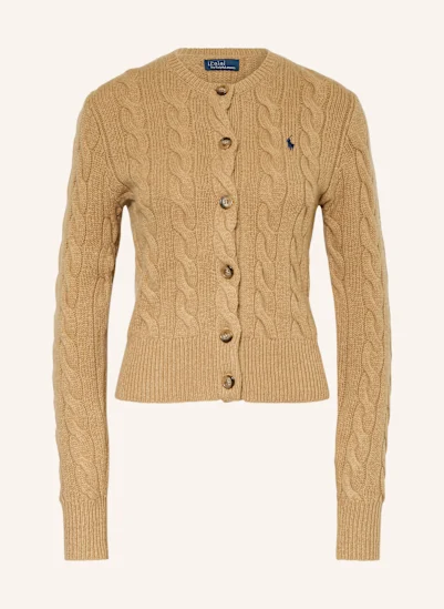 POLO RALPH LAUREN Strickjacke CAMEL