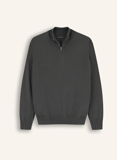 BOGGI MILANO Rollkragenpullover aus Cashmere GRÜN