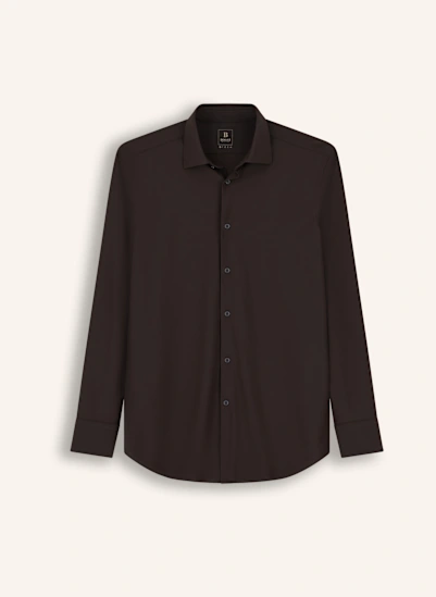 BOGGI MILANO Overshirt DUNKELBRAUN