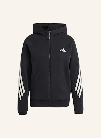 adidas STADIUM 3-STREIFEN KAPUZENJACKE, DURCHGEHENDER REISSVERSCHLUSS