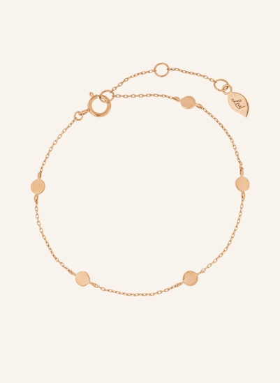 Leaf Armband MINI PLATES aus 14 Karat Gelbgold