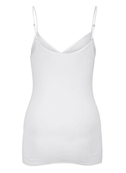 Seamless Spaghettiträger top Hanro White Cotton YqwKUABzx