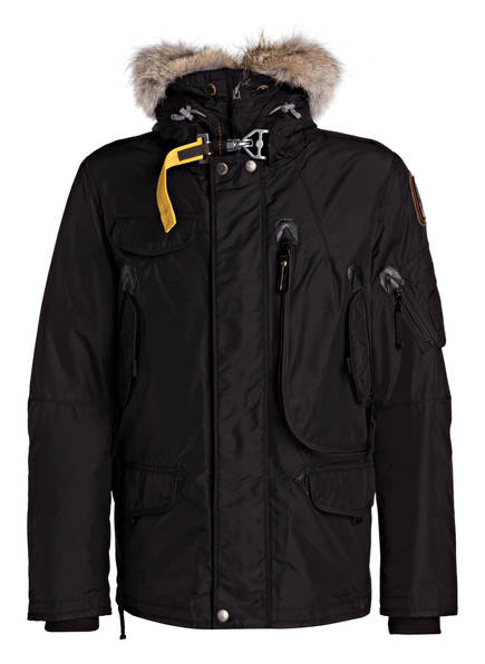 Abnehmbarem Right Echtfellbesatz Hand Parajumpers Daunenjacke Mit Schwarz 1UfxqqHFw
