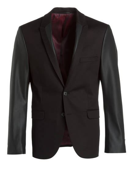 Materialmix Paul Schwarz Slim Im Sakko Fit wO1OqnIzvx
