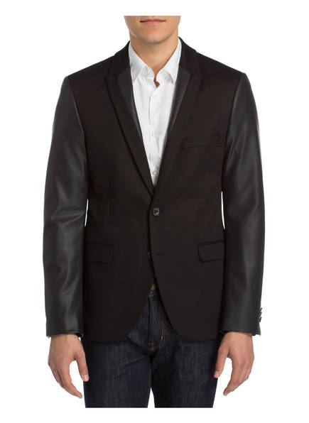 Materialmix Paul Schwarz Slim Im Sakko Fit wO1OqnIzvx