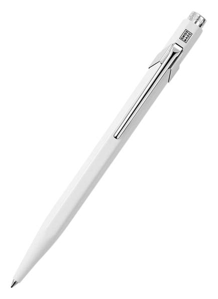 CARAN d'ACHE Retractable ballpoint pen 849 GOLDBAR, Color: WHITE (Image 1)
