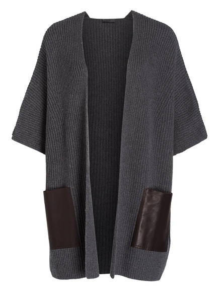 RIANI Strickhülle mit Ledertaschen, Farbe: ANTHRAZIT (Bild 1)