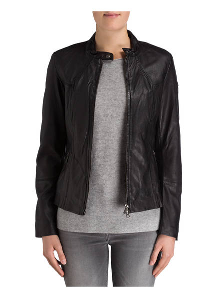 Eliane Schwarz Milestone Milestone Lederjacke Lederjacke Eliane Milestone Lederjacke Schwarz rAz0r8