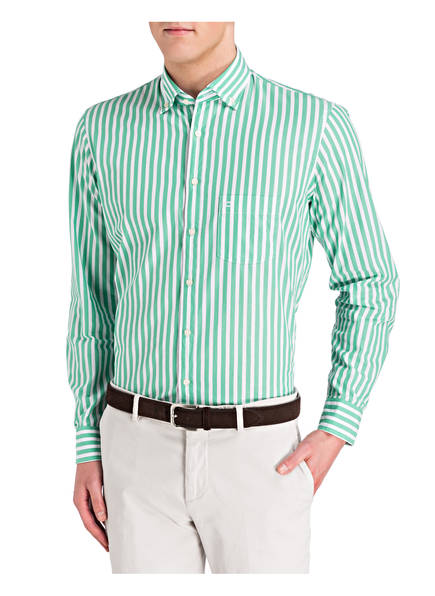 Fit Casual Weiss Grün Hemd Gestreift Modern Olymp tw5CBxq8