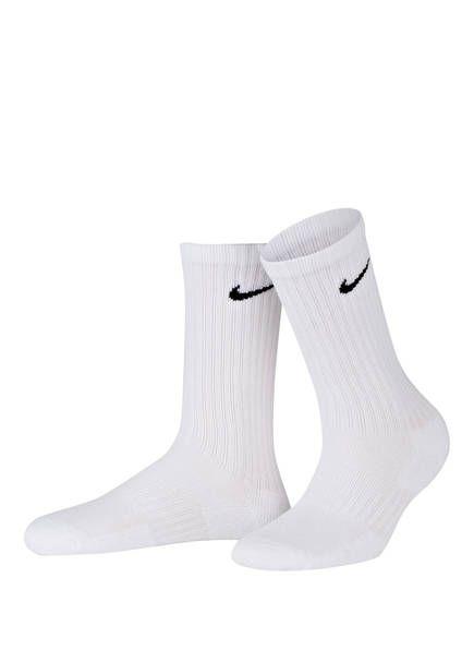 Nike 3er-Pack Socken PERFORMANCE CUSHIONED CREW, Farbe: WEISS (Bild 1)