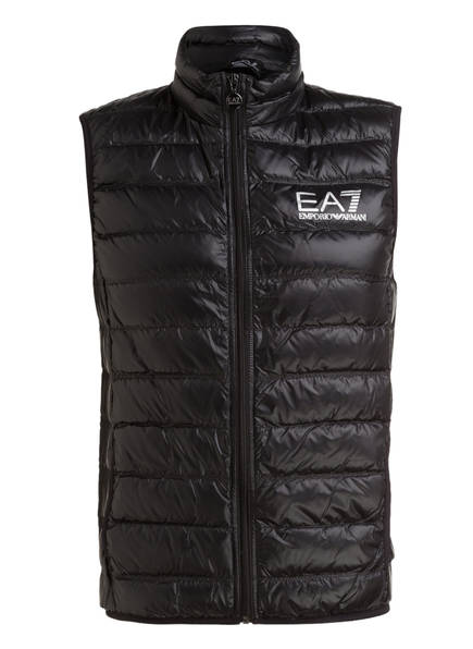 EA7 EMPORIO ARMANI Lightweight down vest, Color: BLACK (Image 1)